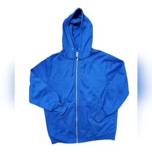 Blue Zip-Up Hoodie